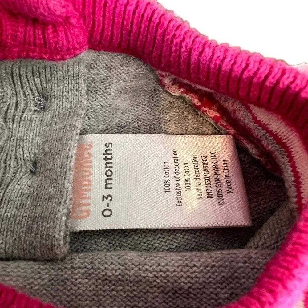 Gymboree Owl Knit Sweater 0-3 months